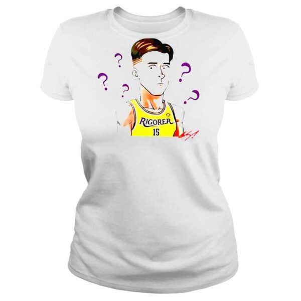 Austin Reaves Los Angeles Lakers cartoon signature 2022 T shirt - Image 3