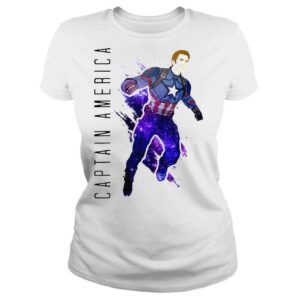 ClassicLadies Avengers Endgame Captain America Galaxy Painted Graphic shirt