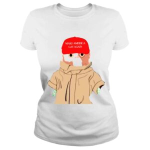 ClassicLadies Baby Yoda make America gay again Tshirt