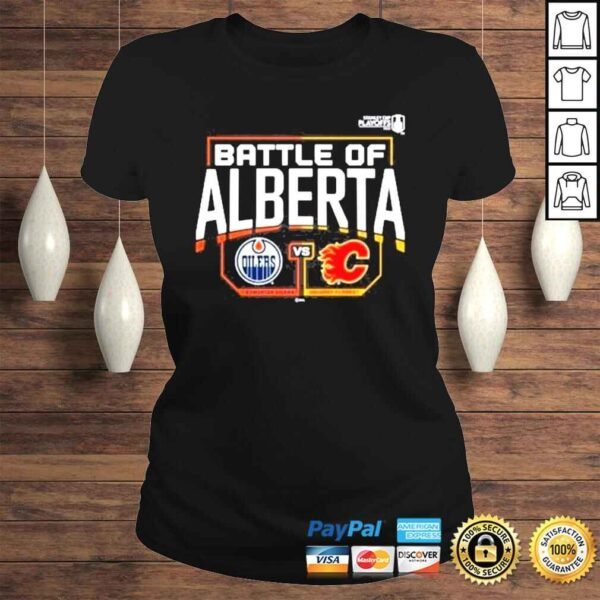 Battle of alberta stanley cup playoffs shirt - Image 3