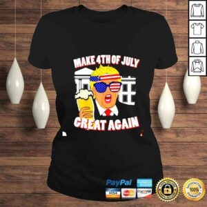 ClassicLadies Beer Drinking Trump Make 4th of July Great Again Ultra Maga shirt