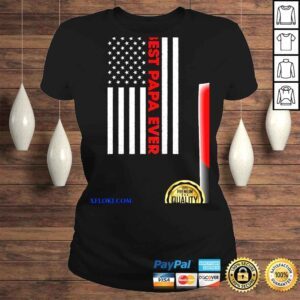 ClassicLadies Best papa ever usa American flag fathers day shirt