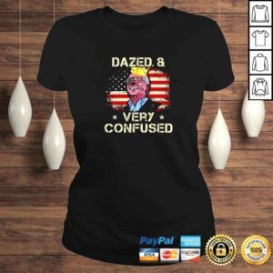 ClassicLadies Biden Dazed And Very Confused Vintage USA Flag TShirt