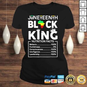 ClassicLadies Black king juneteenth 1865 independence day black pride shirt