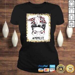 ClassicLadies Bleached Baseball Mimi Messy Bun Game Day Mothers Day Shirt