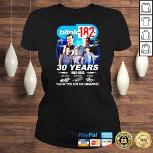 ClassicLadies Blink 182 30 years 1983 2023 thank you for the memories shirt