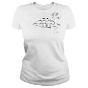 ClassicLadies Bob lazar ufo drawing shirt