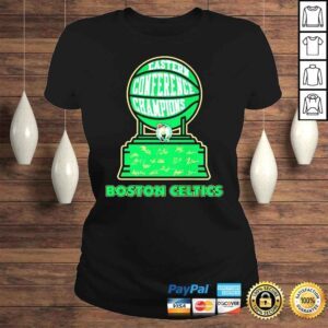 ClassicLadies Boston Celtics Eastern Conference Champions 2022 Signatures Shirt