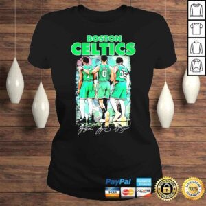 ClassicLadies Boston Celtics Jaylen Brown Jayson Tatum And Marcus Smart Signatures Shirt