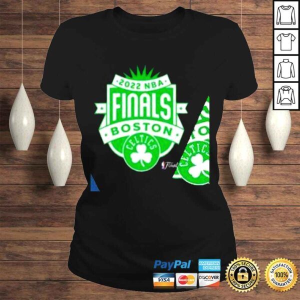 Boston Celtics Sportiqe 2022 NBA Finals Crest Comfy logo shirt - Image 3