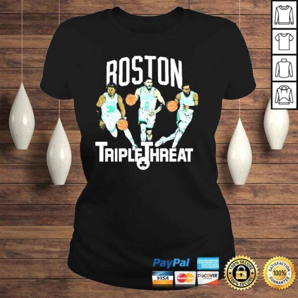 Boston Celtics Triple Threat 2022 Shirt - Image 3