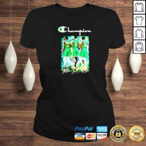 ClassicLadies Boston Celtics champions Brown Tatum Smart signatures shirt