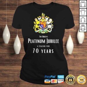 ClassicLadies British Queen Monarchy The Queens Platinum Jubilee TShirt