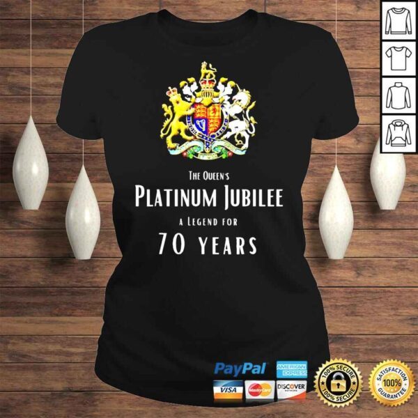 British Queen Monarchy The Queens Platinum Jubilee TShirt - Image 3