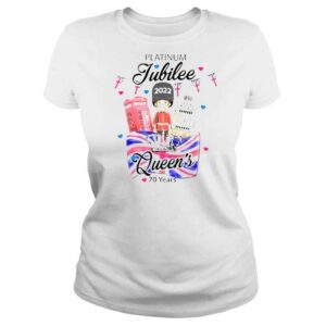 ClassicLadies British Queen Platinum Jubilee 70 Years Platinum Jubilee 2022 Tshirt