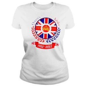 ClassicLadies British queen monarchy platinum jubilee union Jack flag shirt