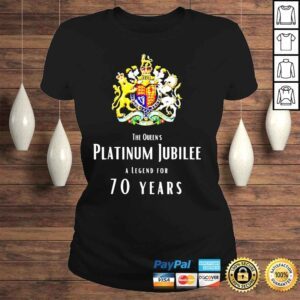 ClassicLadies British queen monarchy the queens platinum jubilee shirt