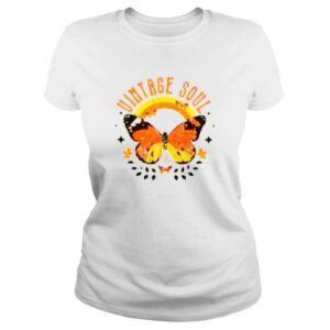 ClassicLadies Butterfly flower vintage soul shirt