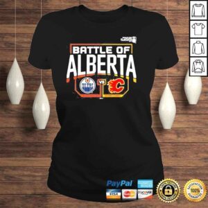 ClassicLadies Calgary Flames Vs Edmonton Oilers Battle Of Alberta Shirt