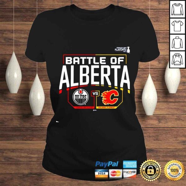 Calgary Flames vs Edmonton Oilers 2022 Stanley Cup Playoffs Battle of Alberta shirt - Image 3