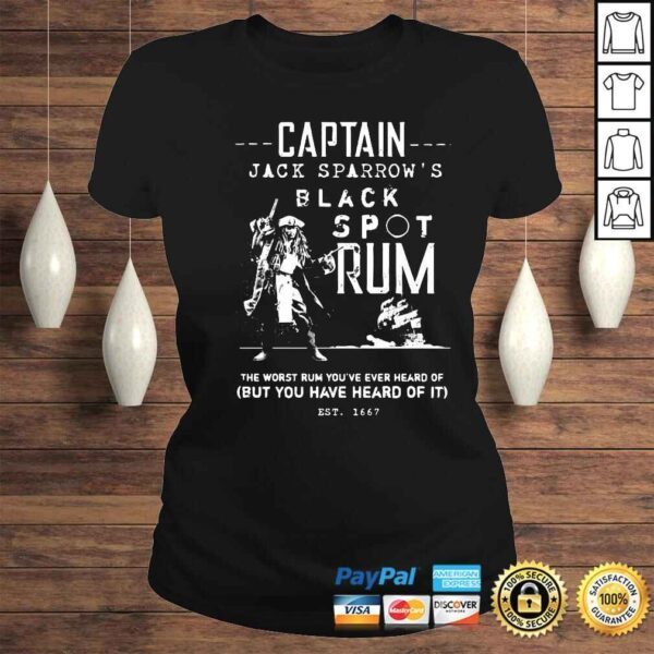 Captain Jack Sparrows black spot rum the worst rum youve ever heard of shirt - Image 3