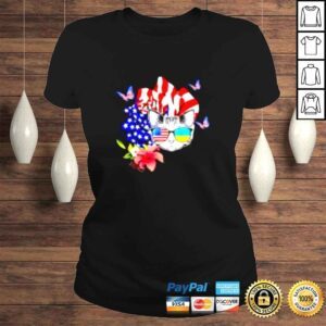 ClassicLadies Cat proud and rose 4th Of July shirt