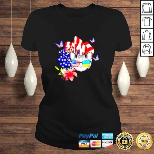 Cat proud and rose 4th Of July shirt - Image 3