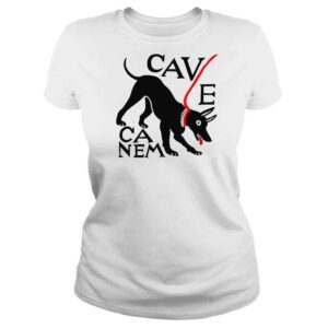 ClassicLadies Cave Canem Beware Of Dog TShirt