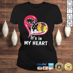 ClassicLadies Chicago Cubs Bear Chicago Blackhawks Its in My heart shirt