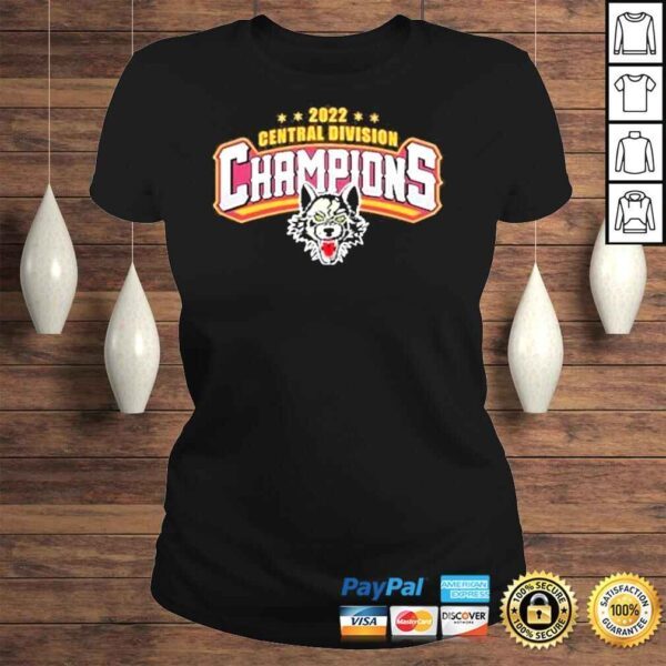 Chicago Wolves 2022 Central Division Champions Shirt - Image 3