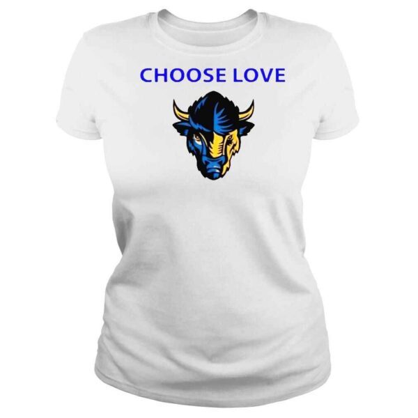 Choose Love Buffalo 2022 American Bison Head Retro shirt - Image 3