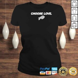 ClassicLadies Choose Love Buffalo logo rugby shirt