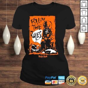 ClassicLadies Chris motionless trickr treat sam follow the rules halloween shirt