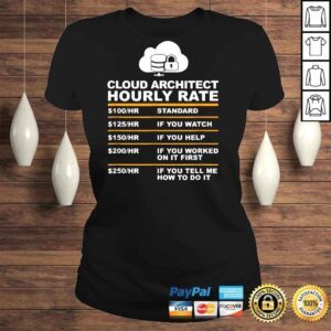 ClassicLadies Cloud Architet Hourly Rate Tee Shirt