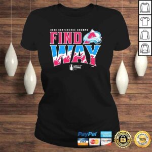 ClassicLadies Colorado Avalanche 2022 Western Conference Champions Find A Way Home Ice shirt