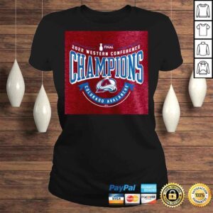 ClassicLadies Colorado Avalanche 2022 Western Conference Champions Go Ahead Goal TriBlend Heathered Burgundy Tee Shirt