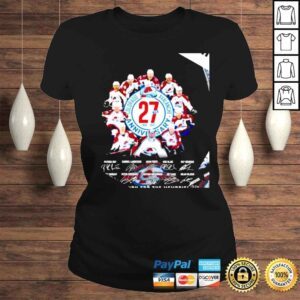 ClassicLadies Colorado Avalanche 27th 1995 2022 Anniversary signatures thank you for the memories shirt