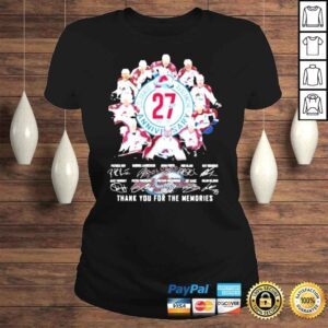 ClassicLadies Colorado Avalanche 27th 1995 2022 anniversary thank you for the memories signatures shirt