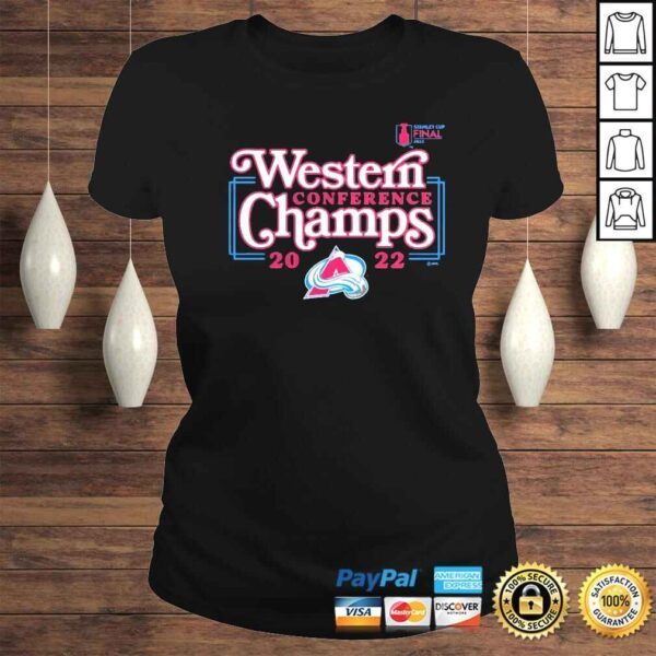 Colorado Avalanche Stanley cup 2022 Western Conference Champions shirt - Image 3