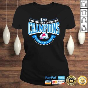 ClassicLadies Colorado avalanche champions western 2022 finals shirt