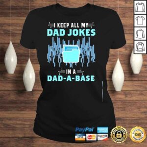 ClassicLadies Computer programmer I keep all dad jokes in a dad a base shirt