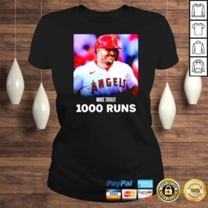 ClassicLadies Congratulations Mike Trout 1000 Career Runs TShirt