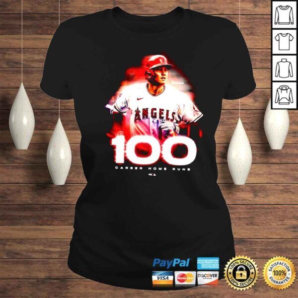 Congratulations Shohei Ohtani 100 Career Home Runs shirt - Image 3