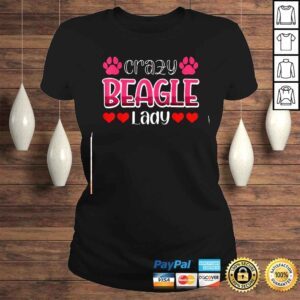 ClassicLadies Crazy Beagle Lady Heart Shirt