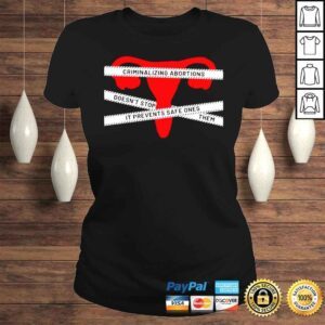 ClassicLadies Criminalizing Abortions Doesnt Stop Them Pro Choice Shirt