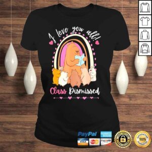 ClassicLadies Cute teacher bear last day of school graduation shirt