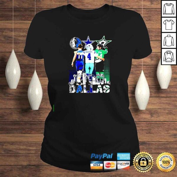 Dallas Luka Dončić Dak Prescott Jamie Benn signatures shirt - Image 3