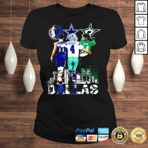 ClassicLadies Dallas Mavericks Doncic 11 Dallas Cowboys Prescott 4 Dallas Stars Benn 14 Signatures Dallas City Shirt