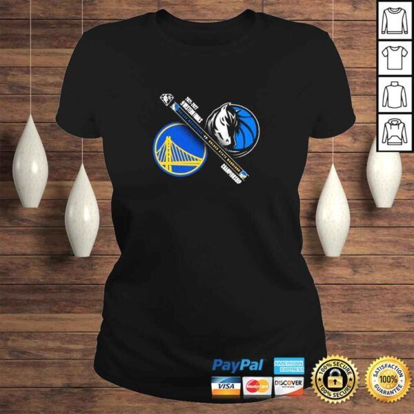 Dallas Mavericks vs Golden State Warriors 20212022 Western Finals Championship shirt - Image 3