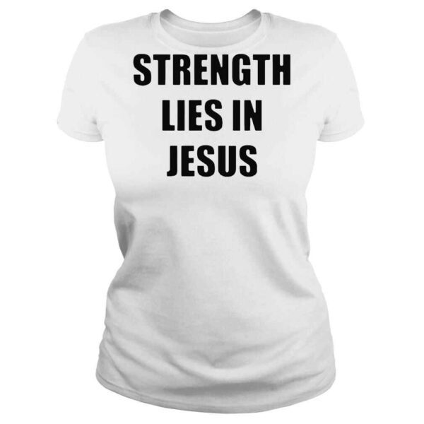 David alaba wearing strength lies in jesus shirt - Image 3